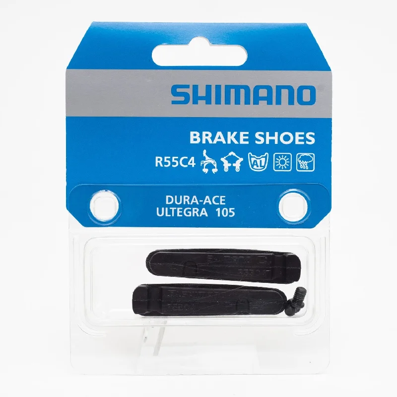 bicycle stationary pedals-SHIMANO Brake Shoe / Screw Pair BR-9000 R55C4