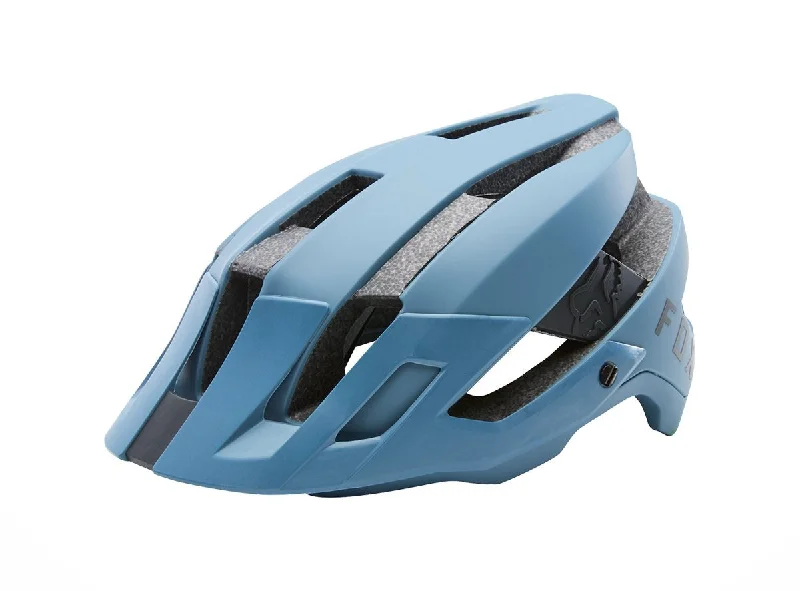 bicycle wrist strap-Fox Racing Flux MTB Helmet - Slate Blue - 2018