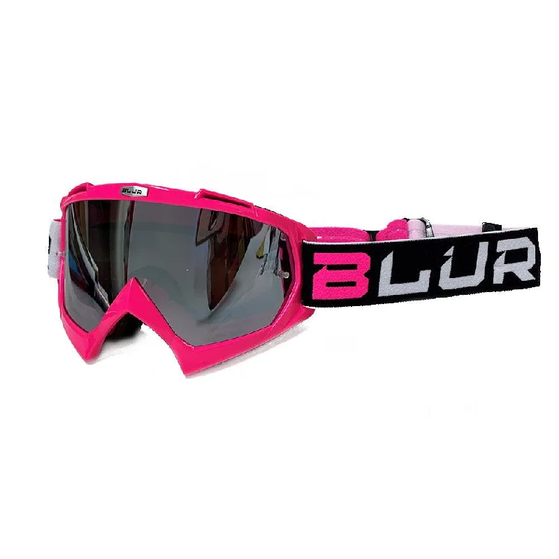 bicycle wheel stiffness-BLUR B-10 TWO FACE 2020 GOGGLE - PINK/BLACK/WHITE