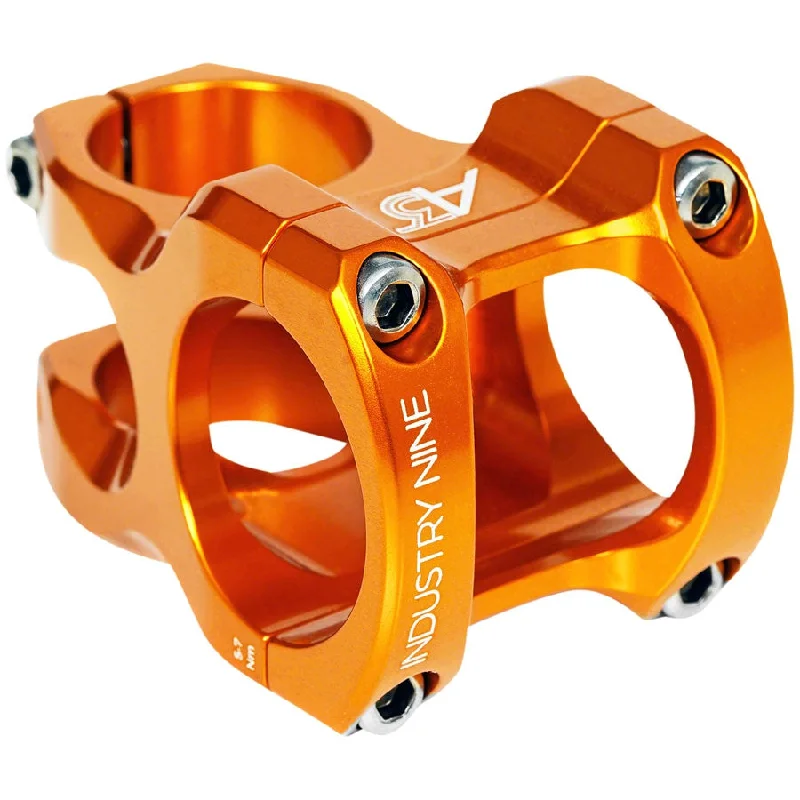 bicycle basket signal-A318 Bike Stem - 31.8mm Clamp, +/-4.4, 1 1/8", Aluminum, Orange