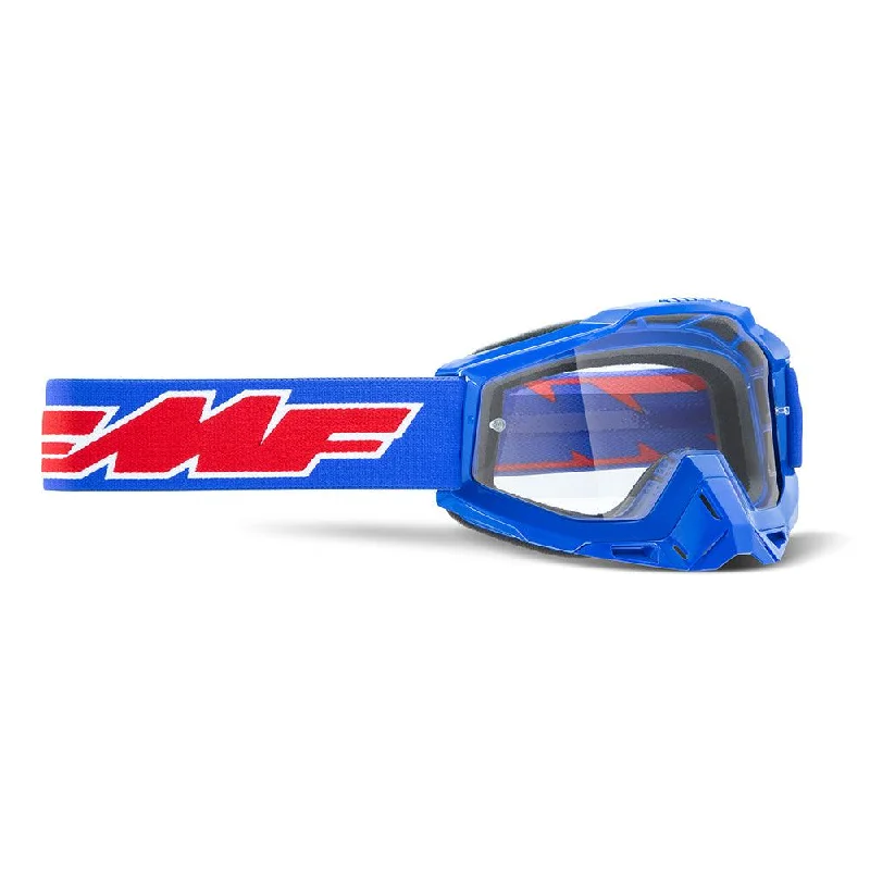 bicycle pump signal-FMF POWERBOMB OTG GOGGLE - ROCKET BLUE (CLEAR)