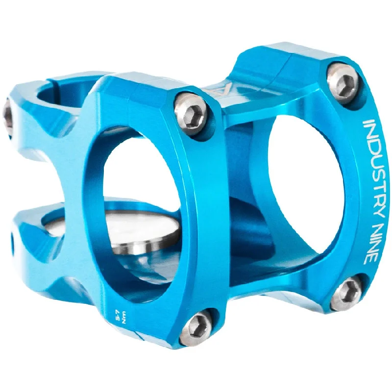 bicycle urban signal-A35 Stem - 50mm 35mm Clamp +/-6 1 1/8" Aluminum Turquoise