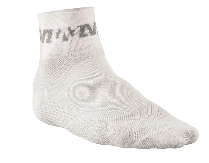 bicycle jump signal-Mavic Cycling Race Socks Size 2-5 UK 35-38 EU - White