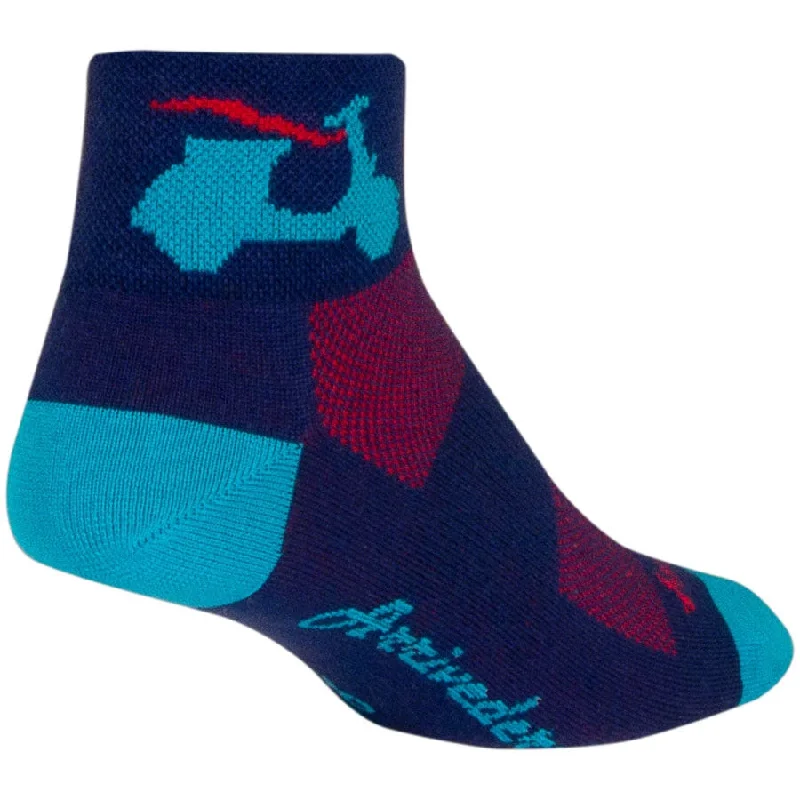 bicycle commuter signal-Bella Classic Low Women's Bike Socks - Blue