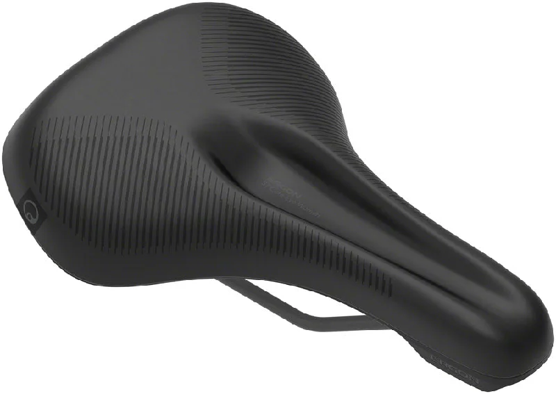 bicycle tire signal-Ergon ST Core Evo Womens Saddle - MD/LG Black/Gray