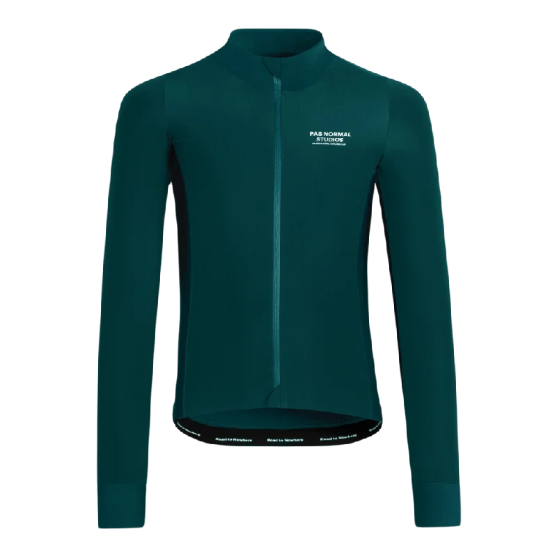 bicycle stationary signal-Mechanism Thermal Long Sleeve Jersey - Teal