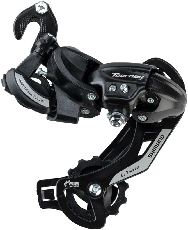 bicycle shoes signal-Shimano Tourney RD-TY500-SGS Rear Derailleur - 67 Speed Long Cage BLK BMX/Track Frame Hanger