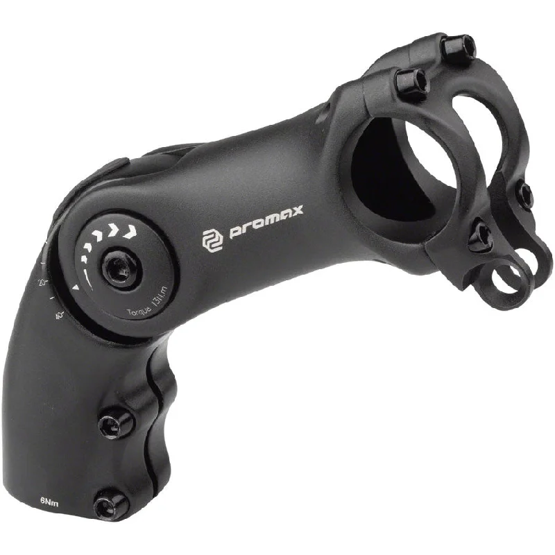 bicycle stunt handlebar-MA-504L 31.8mm Length 100mm Adjustable Threadless w/Light Mount Black