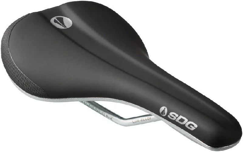 bicycle paint robustness-SDG Bel-Air V3 Galaxic Saddle Lux Rails Black/Silver