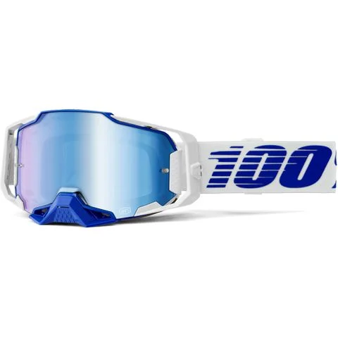 bicycle lightweight signal-100% ARMEGA GOGGLE - BLUE (BLUE MIRROR)