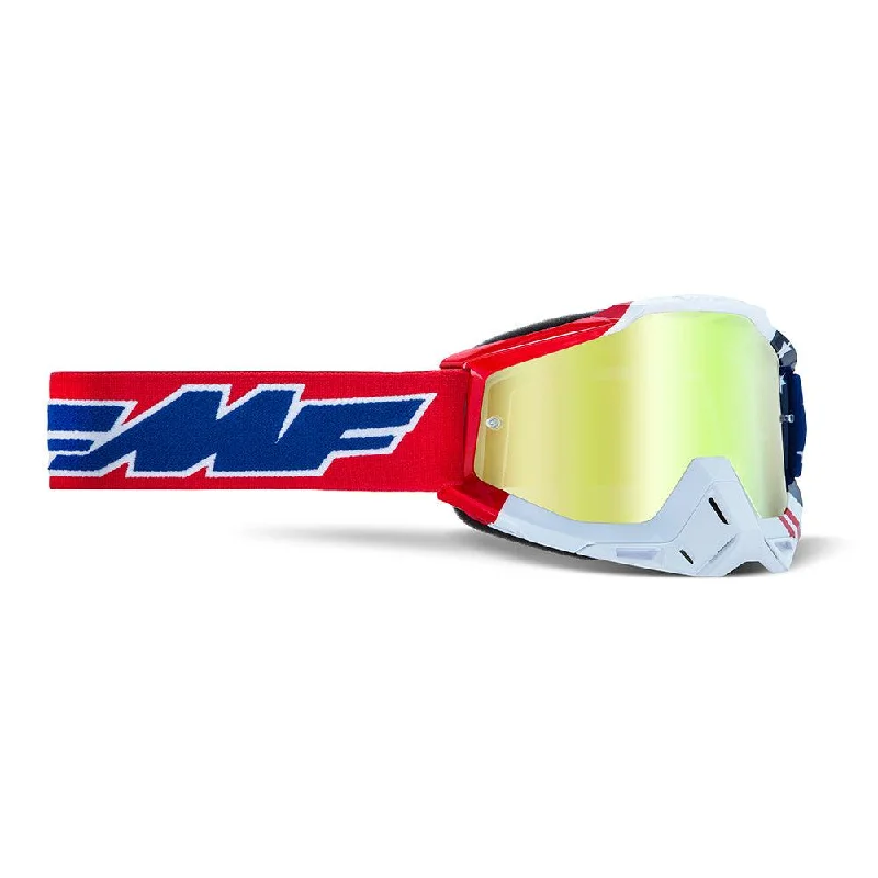 bicycle charity signal-FMF POWERBOMB GOGGLE - US OF A (MIRROR TRUE GOLD)