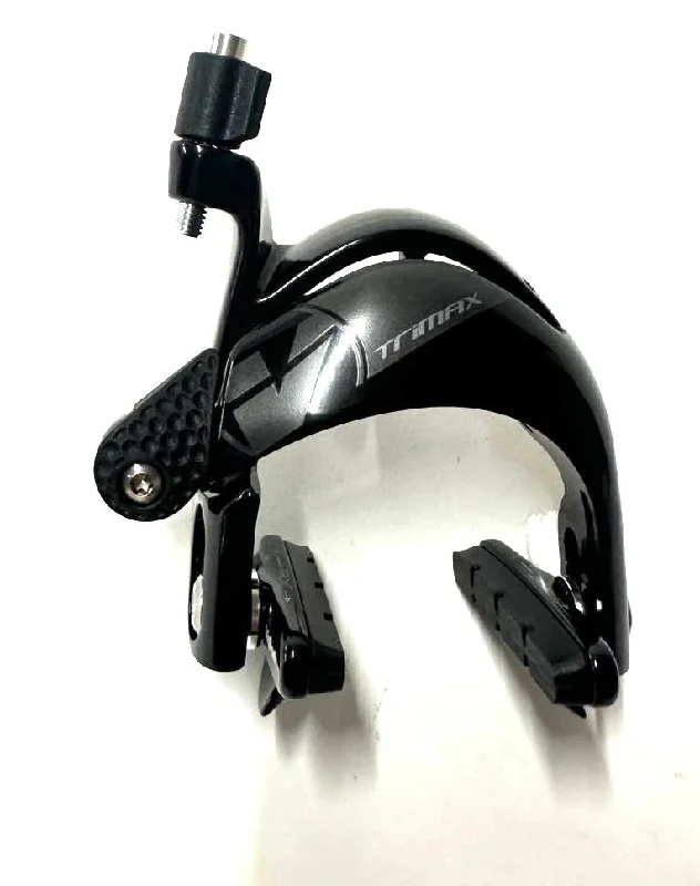 bicycle backpack signal-Trimax Aero Front Brake Alloy Caliper Polished Black BK-VT-6026 New