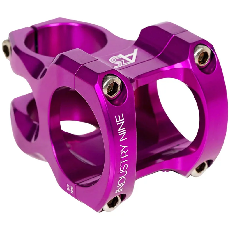 bicycle charger signal-A318 Bike Stem - 31.8mm Clamp, +/-4.4, 1 1/8", Aluminum, Purple