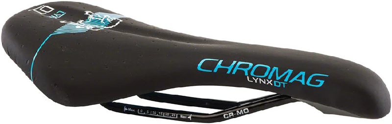 bicycle seatpost signal-Chromag Lynx DT Saddle 280 x 135mm Unisex 292g Black/Blue