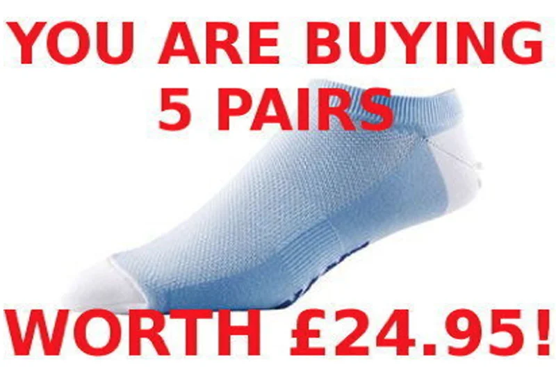 bicycle paint signal-5 PAIRS GIANT SHORT CYCLING SOCKS-SPORTS SOCKS L-XL LADIES BLUE - 60%