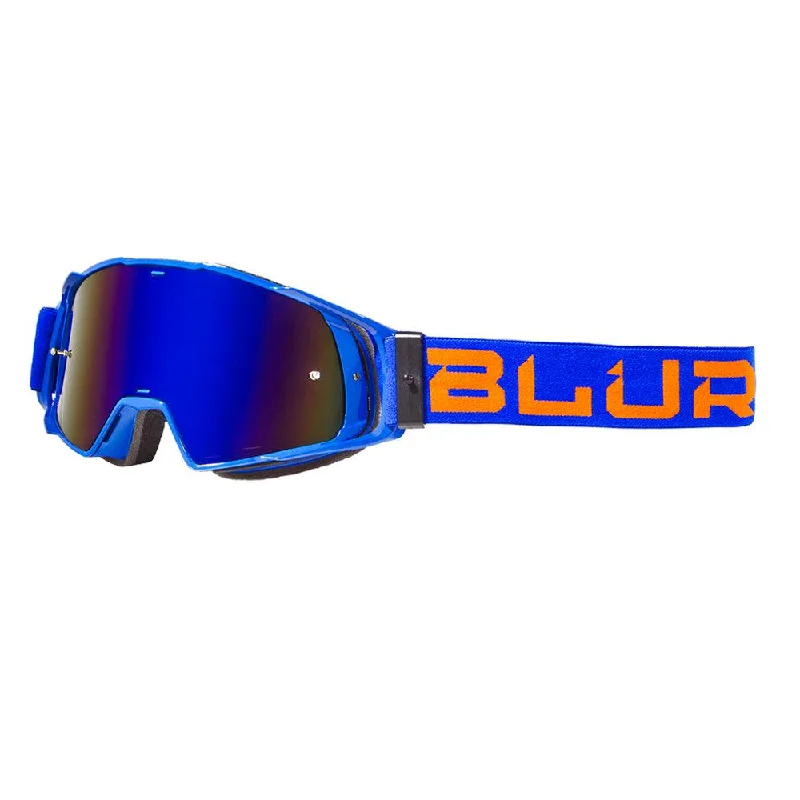 bicycle posture signal-BLUR B-20 FLAT 2020 GOGGLE - BLUE/ORANGE (RADIANT BLUE)