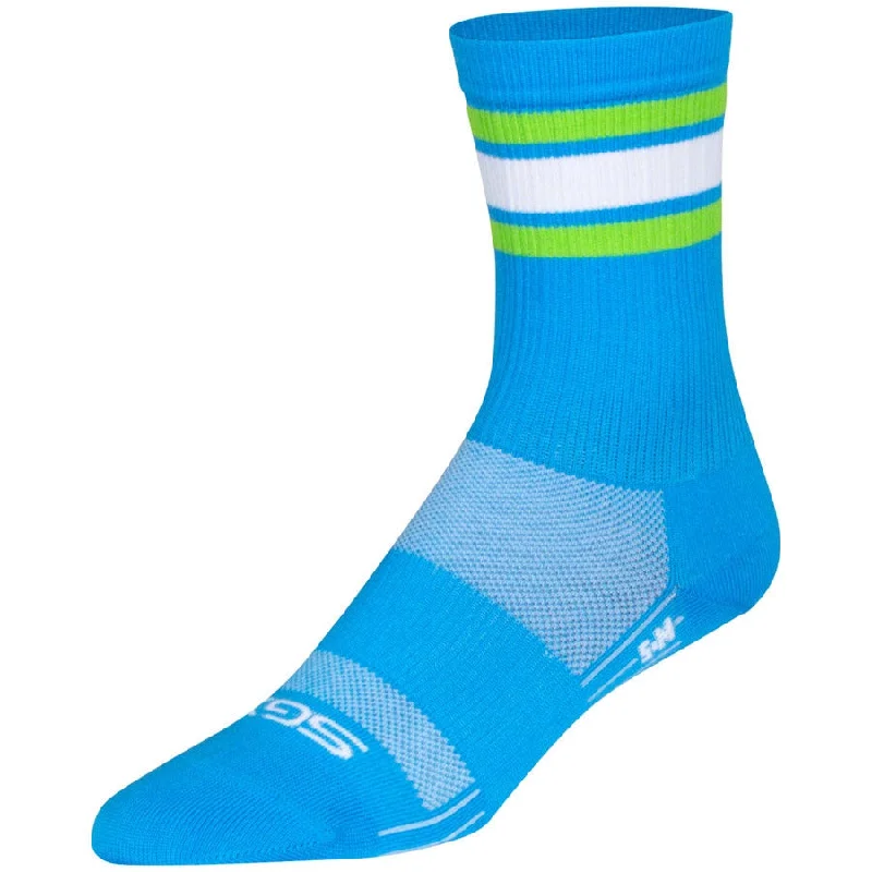 bicycle camping signal-SGX Throwback Bike Socks - Blue