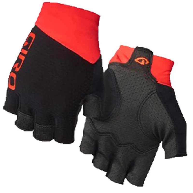 bicycle chain resilience-Giro Zero CS Road Cycling Glove - Vermillion-Charcoal