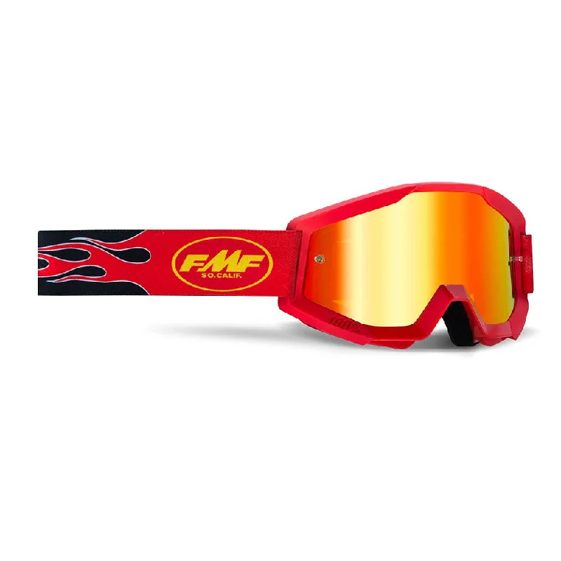 bicycle tool signal-FMF POWERCORE GOGGLE - FLAME RED (MIRROR RED)