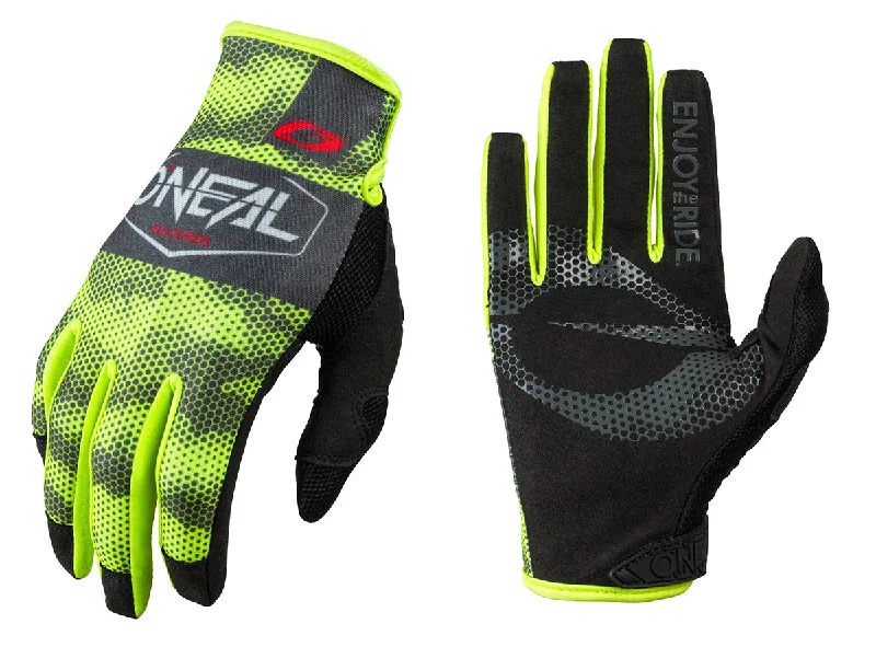 bicycle shoes signal-O'Neal Mayhem Covert MTB Glove - Charcoal-Neon