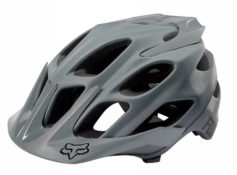 bicycle freestyle signal-Fox Racing Flux Solids MTB Helmet - Gray