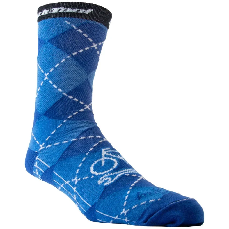 bicycle derailleur spring-SOX-5 Cycling Socks - Blue