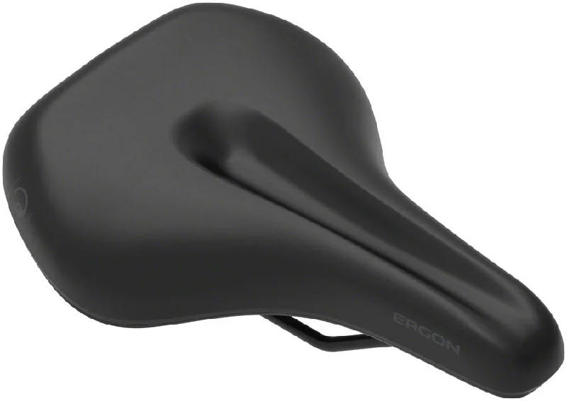 bicycle handlebar stiffness-Ergon SC Core Prime Saddle - Black/Gray Womens Small/Medium