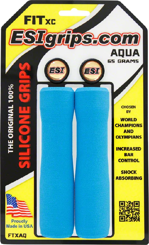 bicycle back signal-ESI FIT XC Grips - Aqua