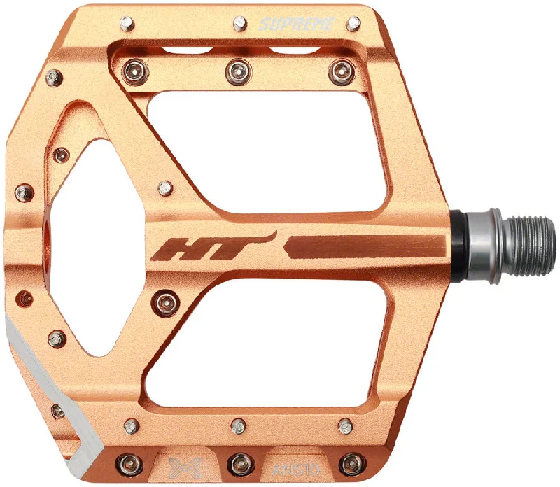 bicycle brake balance-HT Components ANS10 Pedals - Platform Aluminum 9/16" Rose Gold