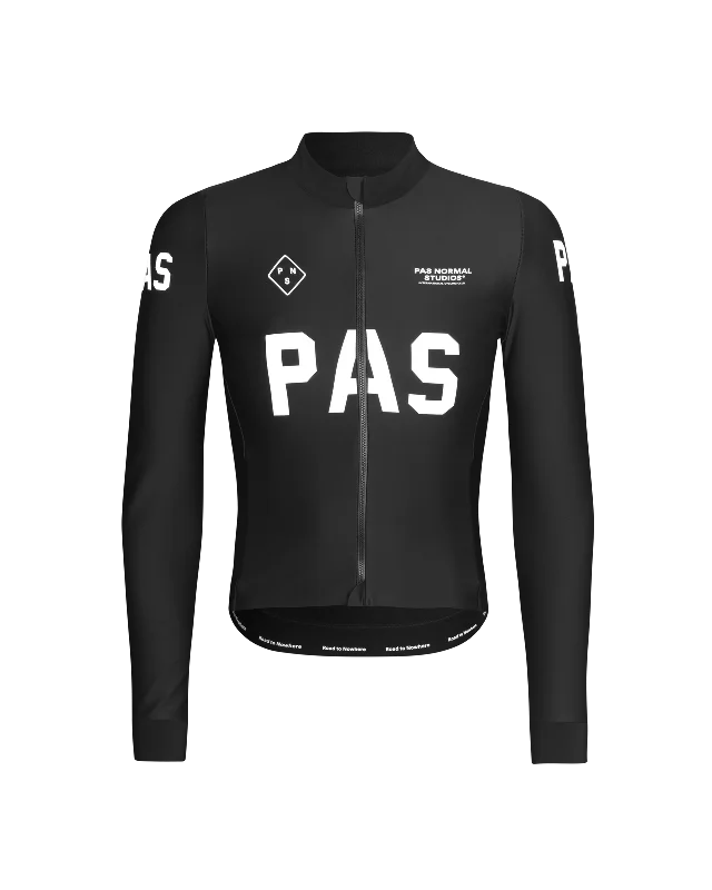 bicycle hybrid signal-PAS Mechanism Thermal Long Sleeve Jersey - Black