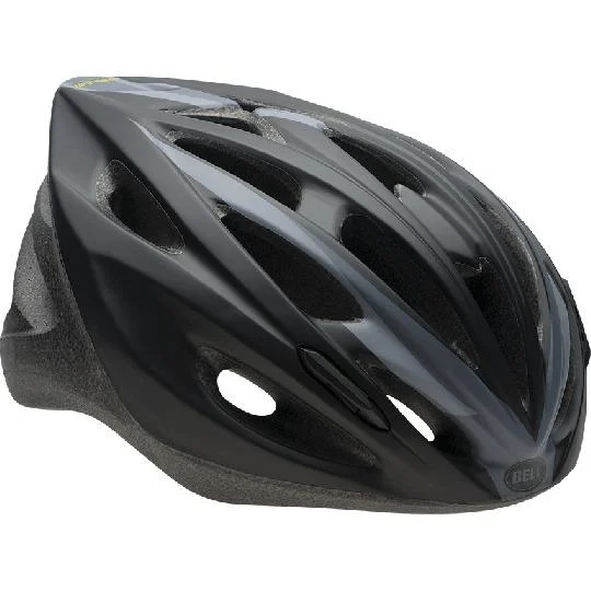 bicycle sharing signal-Bell Solar MTB Helmet - Matt Black-Titanium Gray