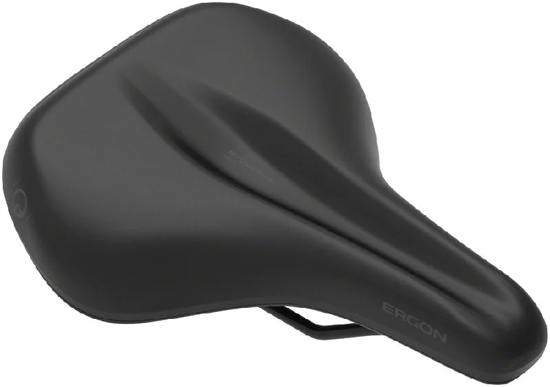 bicycle seatpost rigidity-Ergon SC Core Prime Saddle - Black/Gray Mens Medium/Large