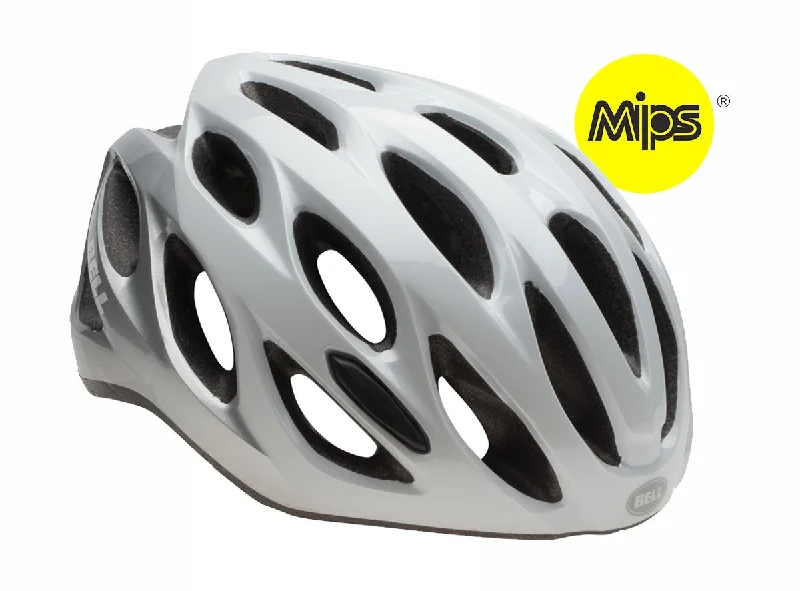 bicycle camping signal-Bell Draft MIPS MTB Helmet - White-Silver