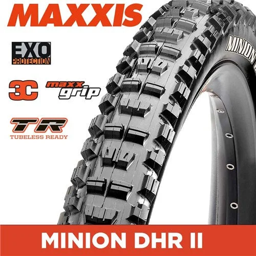 bicycle shoe rigidity-MAXXIS Minion DHR II 29 x 2.40 Folding EXO 3C MaxxGrip TR