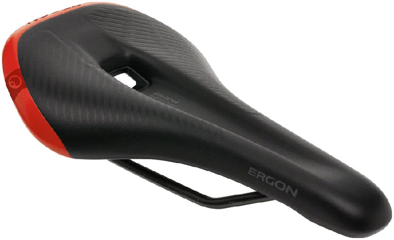 bicycle valve thread-Ergon SM Pro Saddle - Risky Red Mens Small/Medium