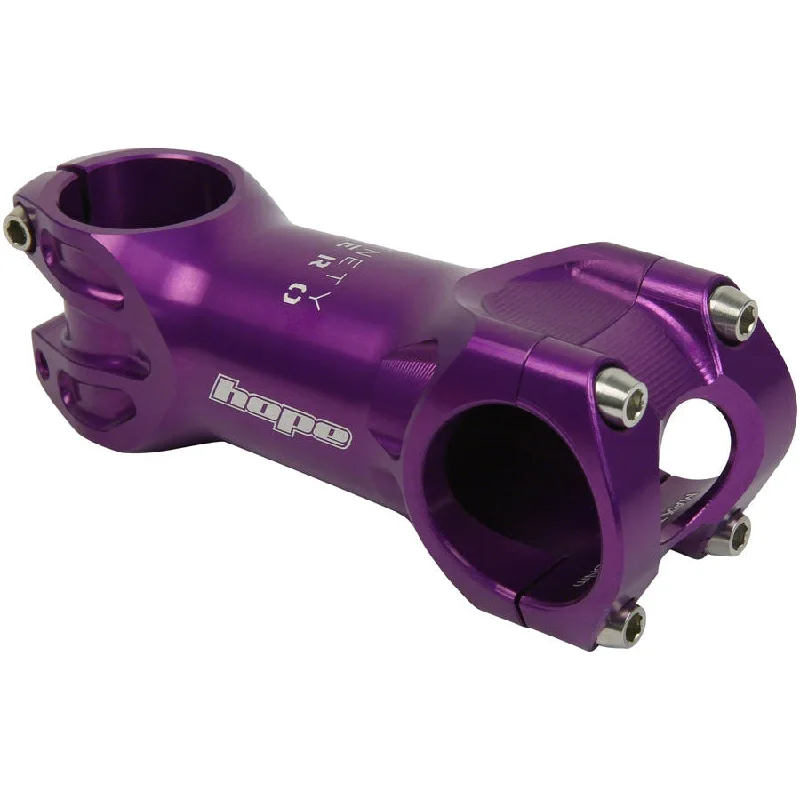 bicycle fitness handlebar-XC Mountain Bike Stem - 31.8 Clamp, +/-0, 1 1/8", Purple