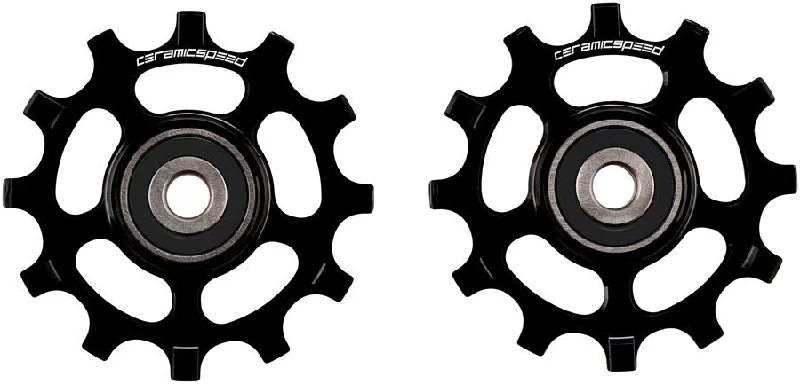 bicycle chain strength-CERAMICSPEED DERAILLEUR PULLEY WHEEL ALLOY SRAM 12-SP AXS ROAD ALTERNATIVE BLK