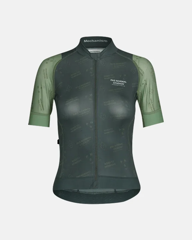 bicycle battery signal-Women's Mechanism Late Drop Jersey - Green