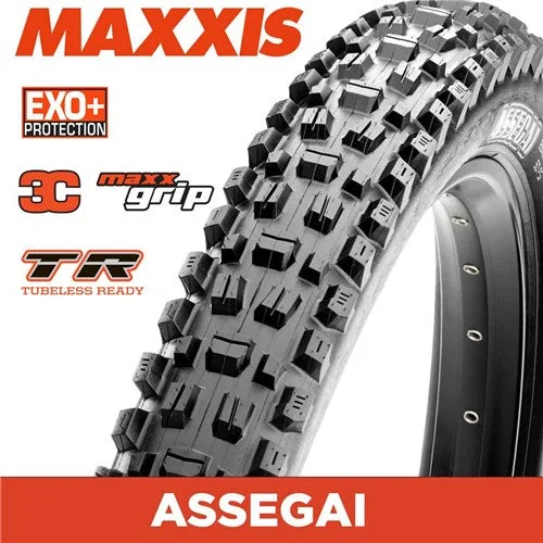 bicycle seatpost rigidity-MAXXIS Assegai - 29x2.50" Folding TR - EXO+ 3C MaxxGrip