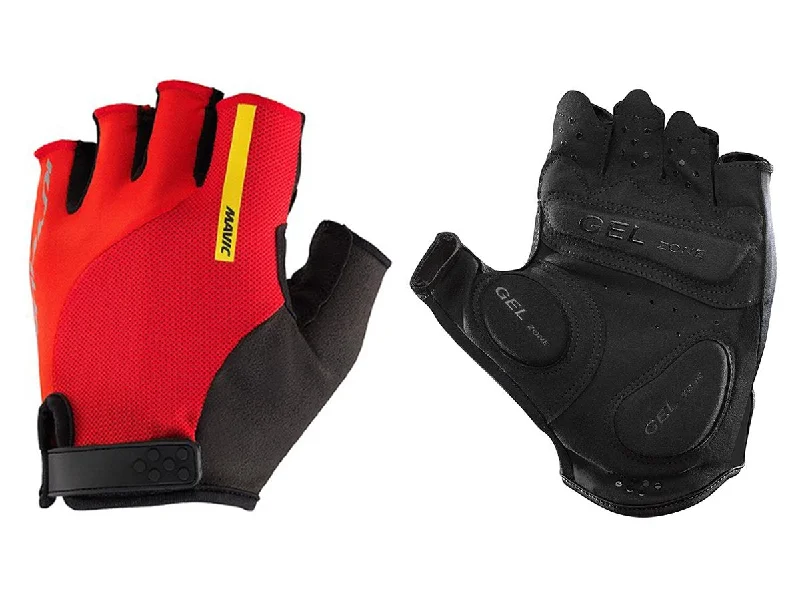 bicycle lever resistance-Mavic Ksyrium Elite Road Glove - Fiery Red