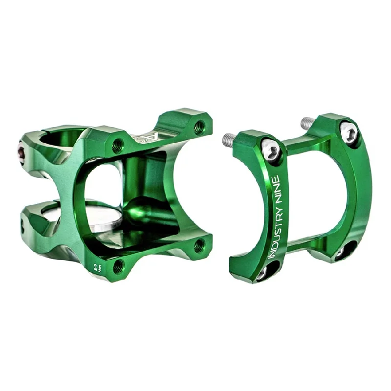 bicycle paint robustness-Industry Nine A35 Stem Diameter: 35mm Length: 50mm Steerer: 1-1/8 7° Green