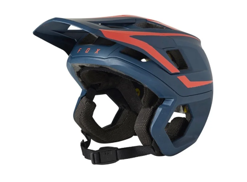 bicycle pump flexibility-Fox Racing Dropframe Pro MTB Helmet - Graphic 2 - Dark Indigo - 2021