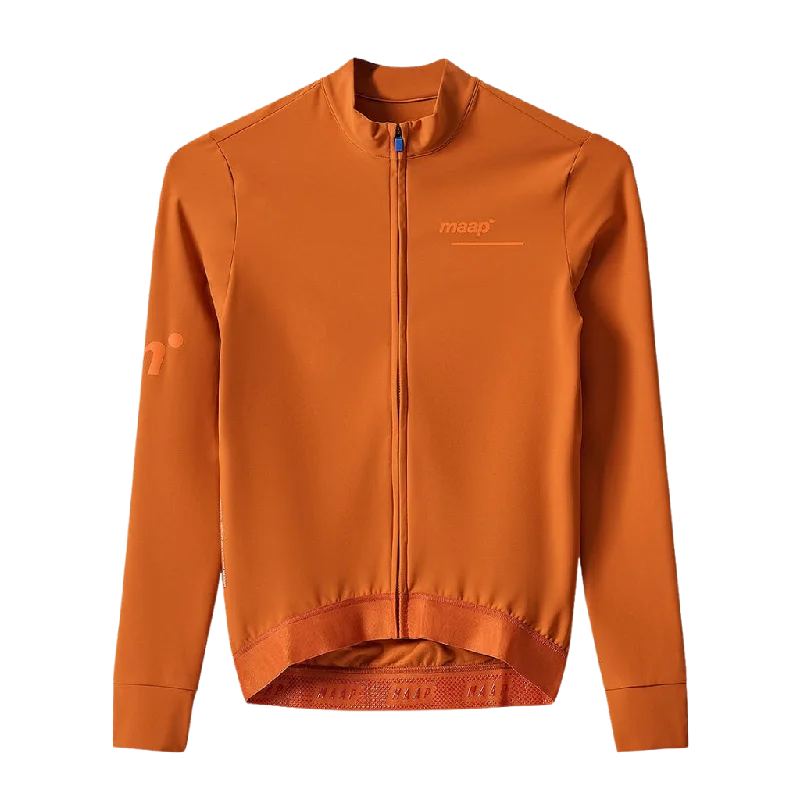 bicycle hill signal-Training Thermal LS Jersey - Rust