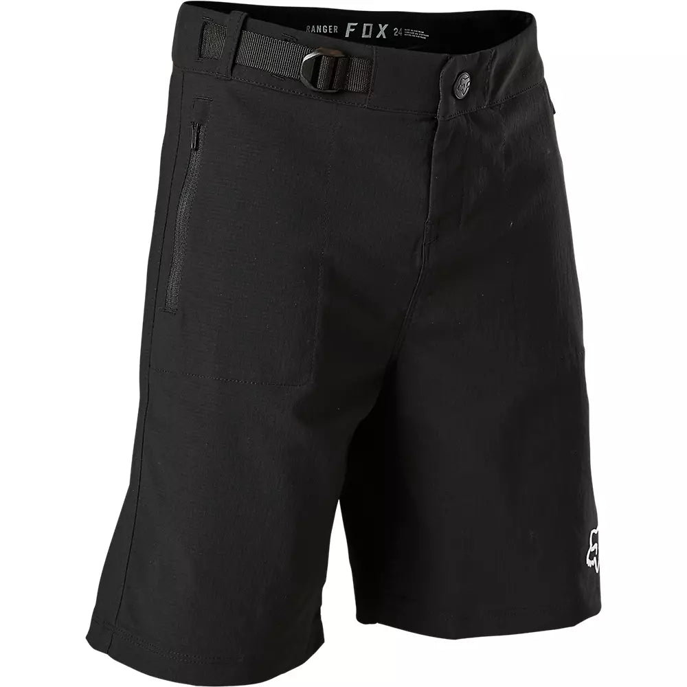 bicycle paint signal-Fox Racing Ranger MTB Short - With Liner - Youth - Black