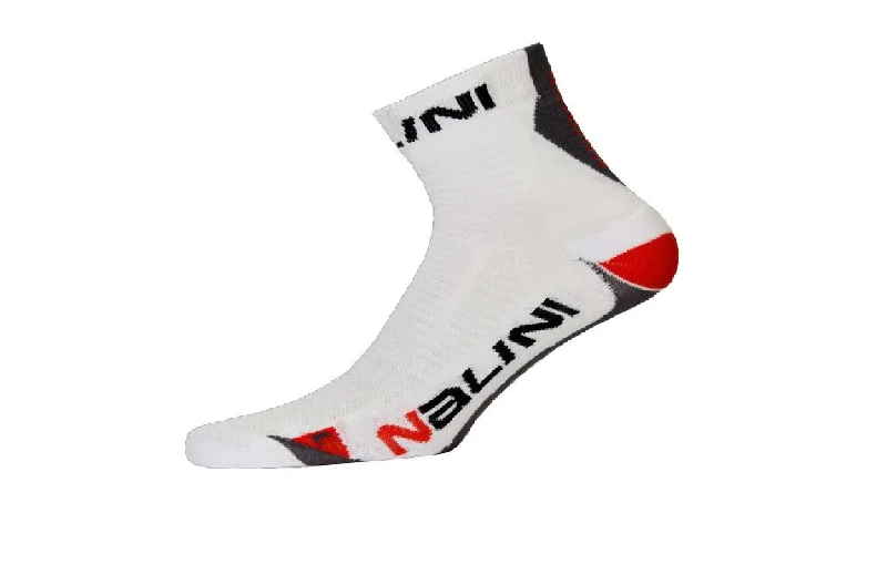 bicycle chain signal-Nalini Pro Avorniello Ladies Cycling Socks – White-Red – Choose size