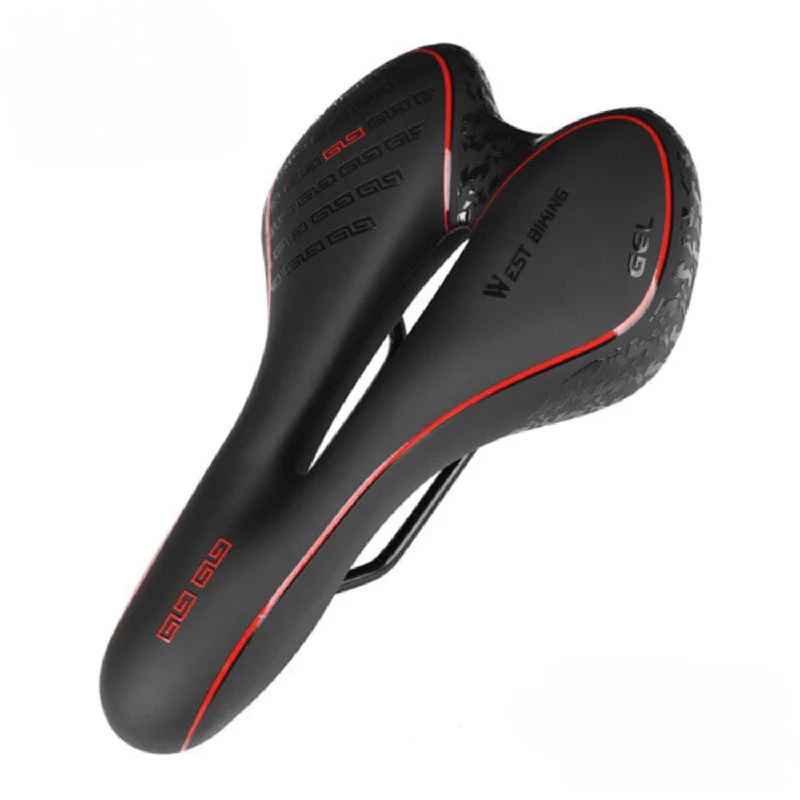 bicycle navigation signal-West Biking Shock Absorbing Bicycle Saddle