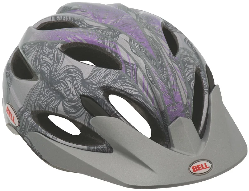 bicycle steel signal-Bell Strut MTB Helmet - Womens - Titanium-Purple Dunes