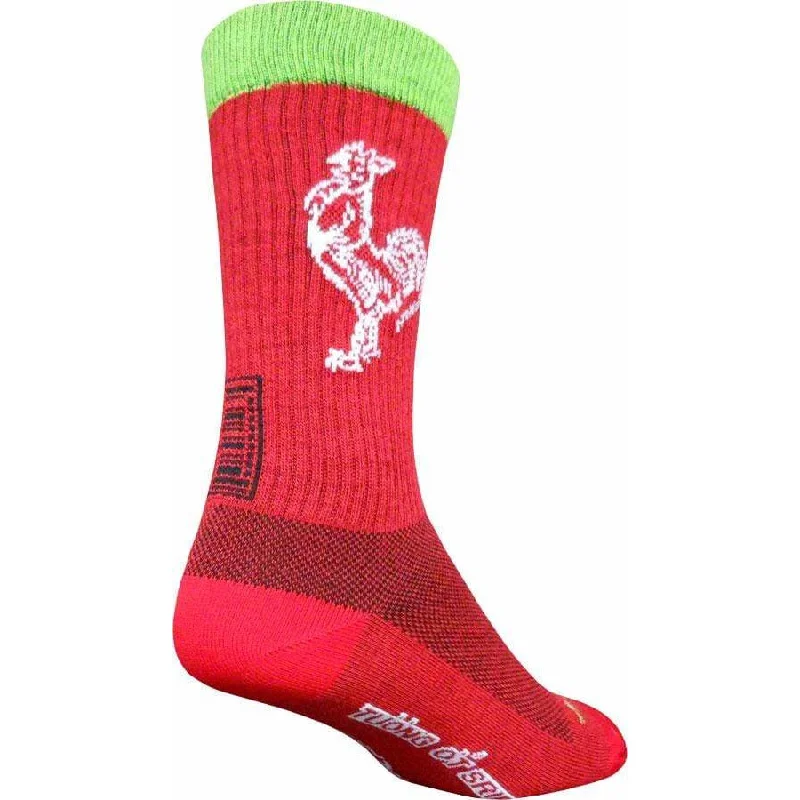 bicycle carbon signal-Sriracha Wool Cycling Socks - 8 inch