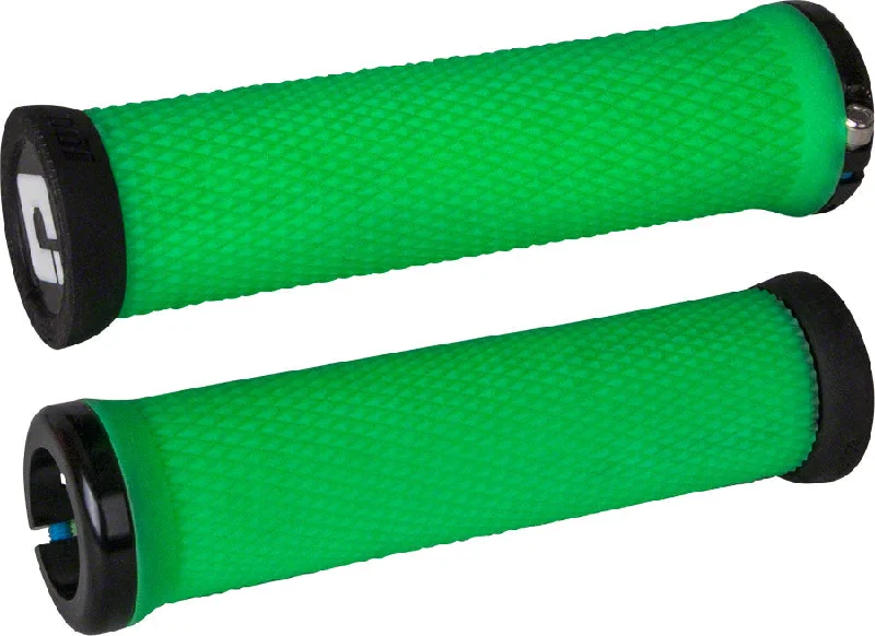 bicycle parts signal-ODI Elite Motion Grips - Retro Green Lock-On