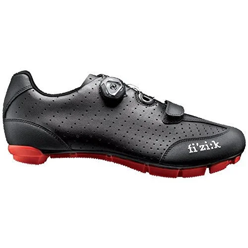 bicycle tire alignment-Fizik M3B Uomo BOA Shoe Black/Red Size 42.5